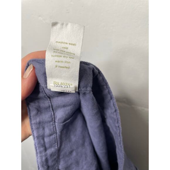 London Jean 100% Linen Relaxed Straight Drawstring Pants Size 2 - Picture 5 of 5